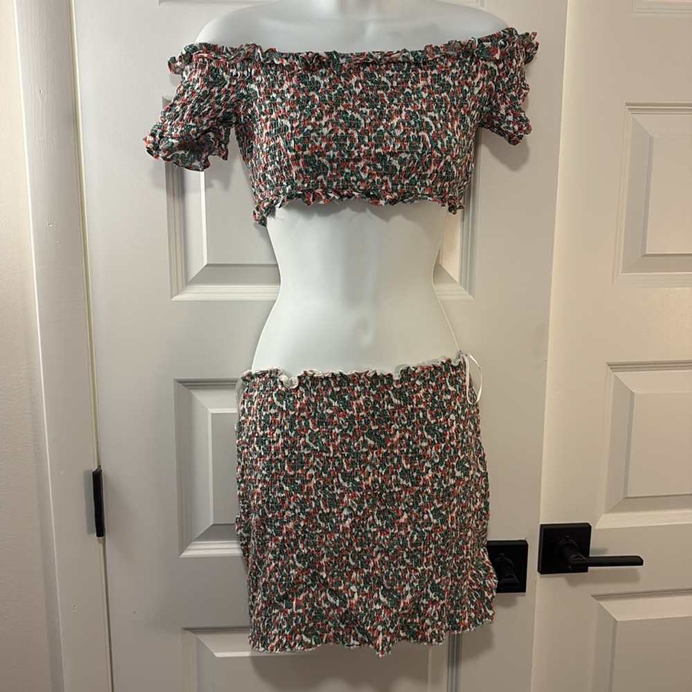 Wild Honey Floral Smocked Two-Piece Set